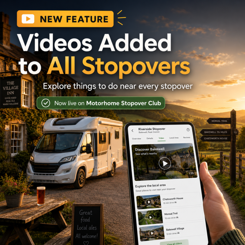 News: Motorhome Stopover Videos Added