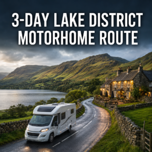 Motorhome travelling in the Lake District