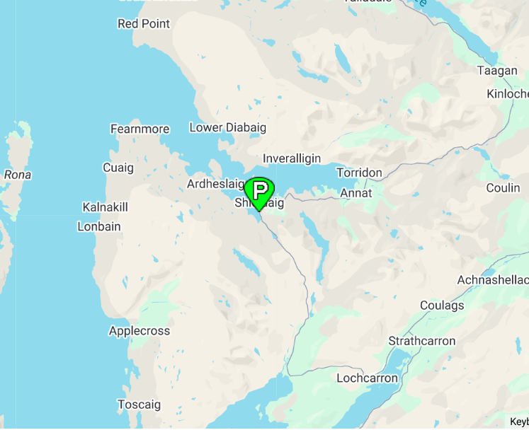 Shieldaig A896 lay-by  NC500 Motorhome Stopover